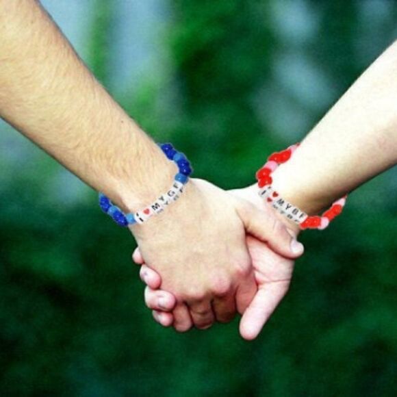 I Love my BF/GF Word Beaded Kandi Bracelet Set - Picture 5 of 5